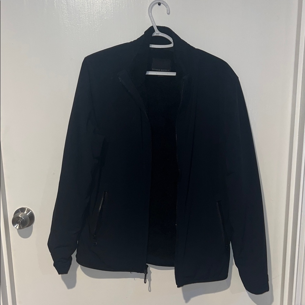 Banana Republic Men's Black Bomber Jacket
